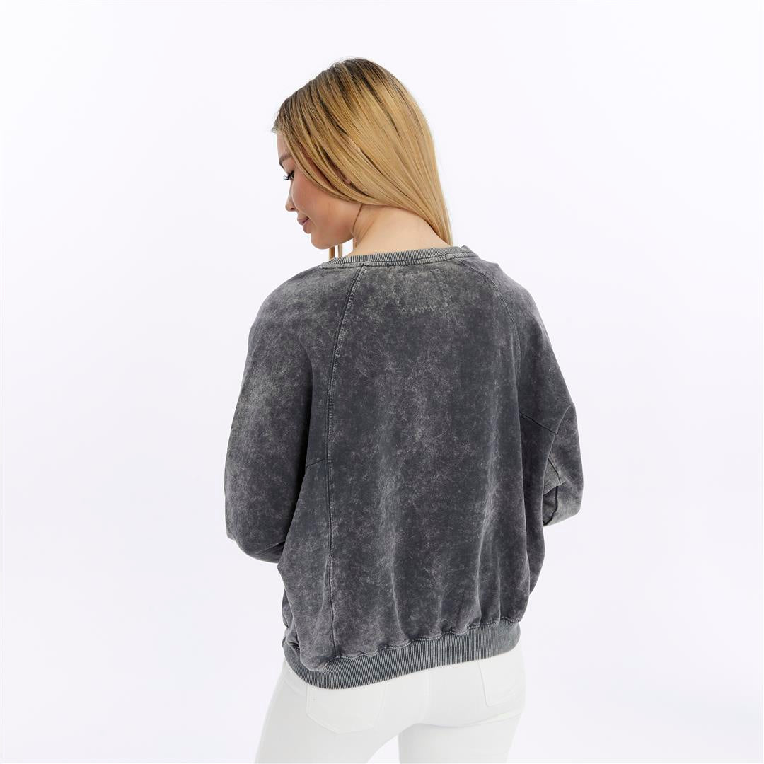 Ballon Cut Zip Front IT'S FINE EVEREYTHING IS FINE Print Women Sweatshirt