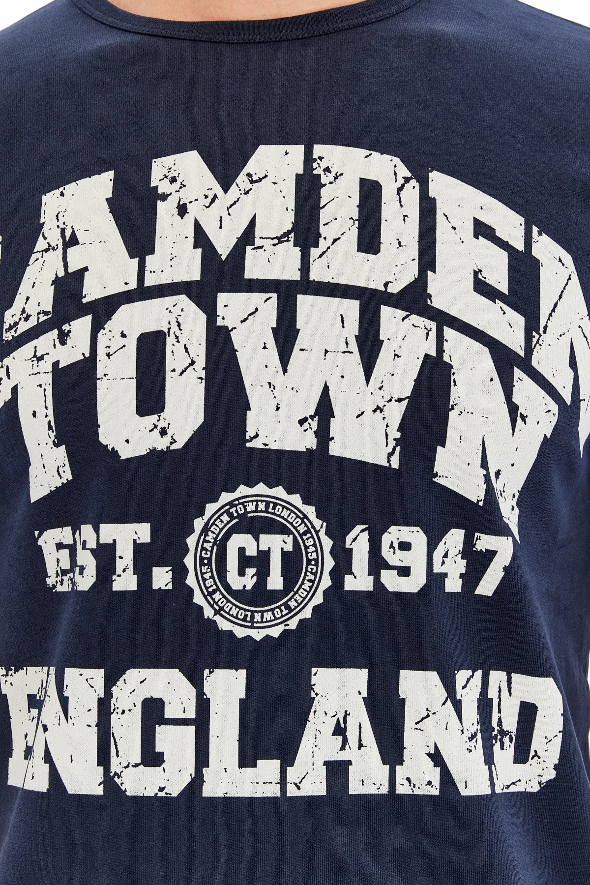 Camden Town England Typogrpahic Printed Cotton T-Shirt