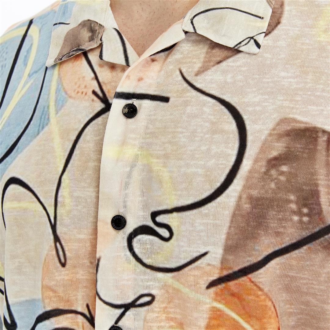 ABSTRACT ART Printed Men's Regular Shirt