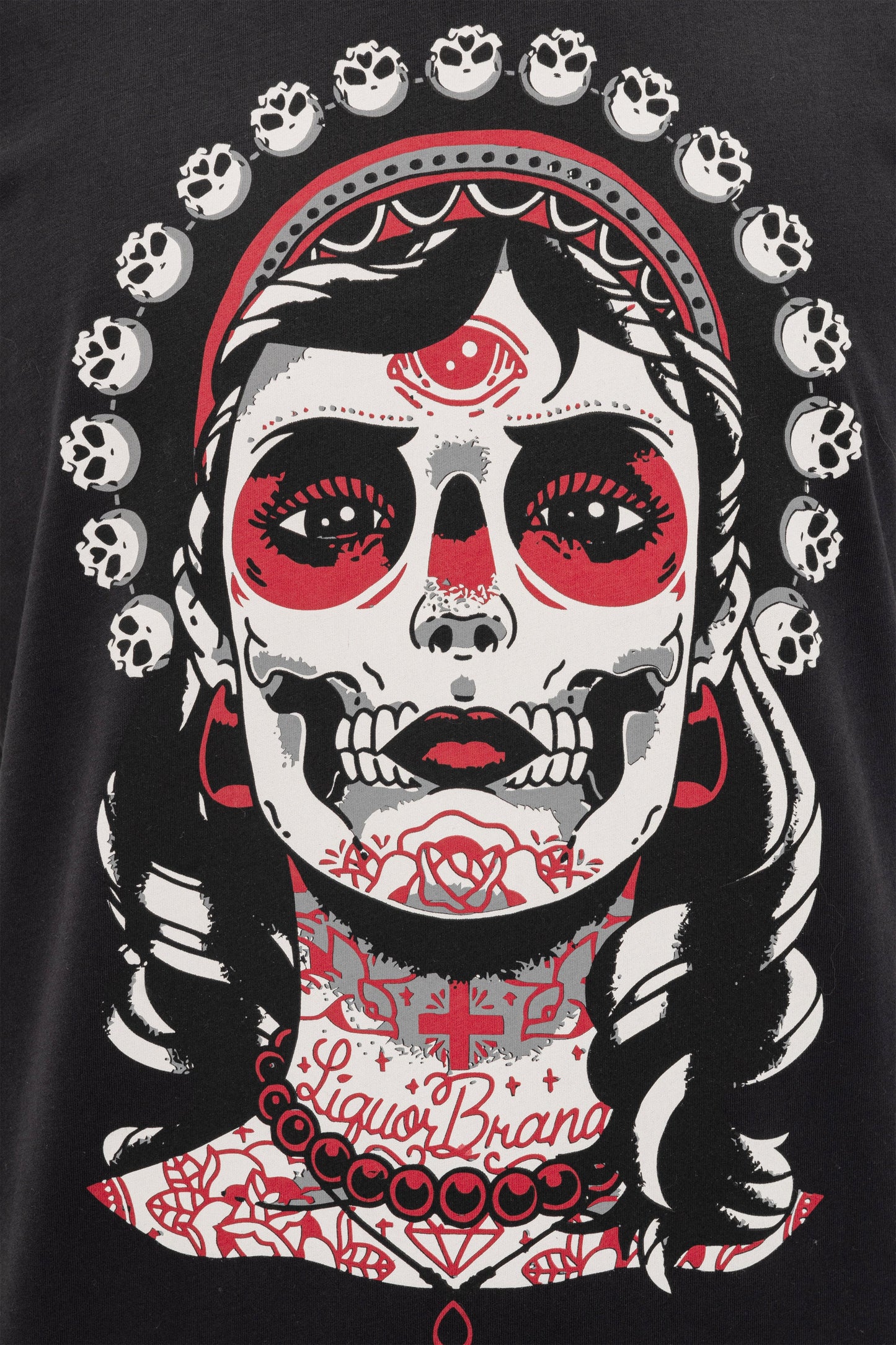 Skull Queen Printed Cotton T-shirt