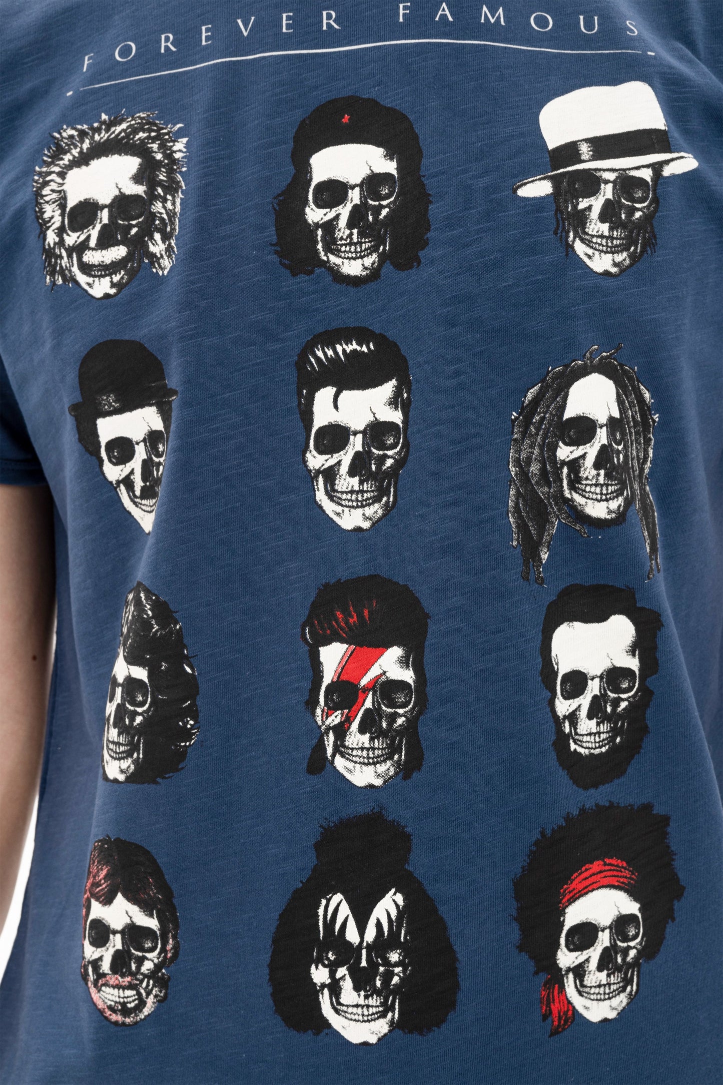 Forever Famous Icons Printed Cotton Men's T-Shirt