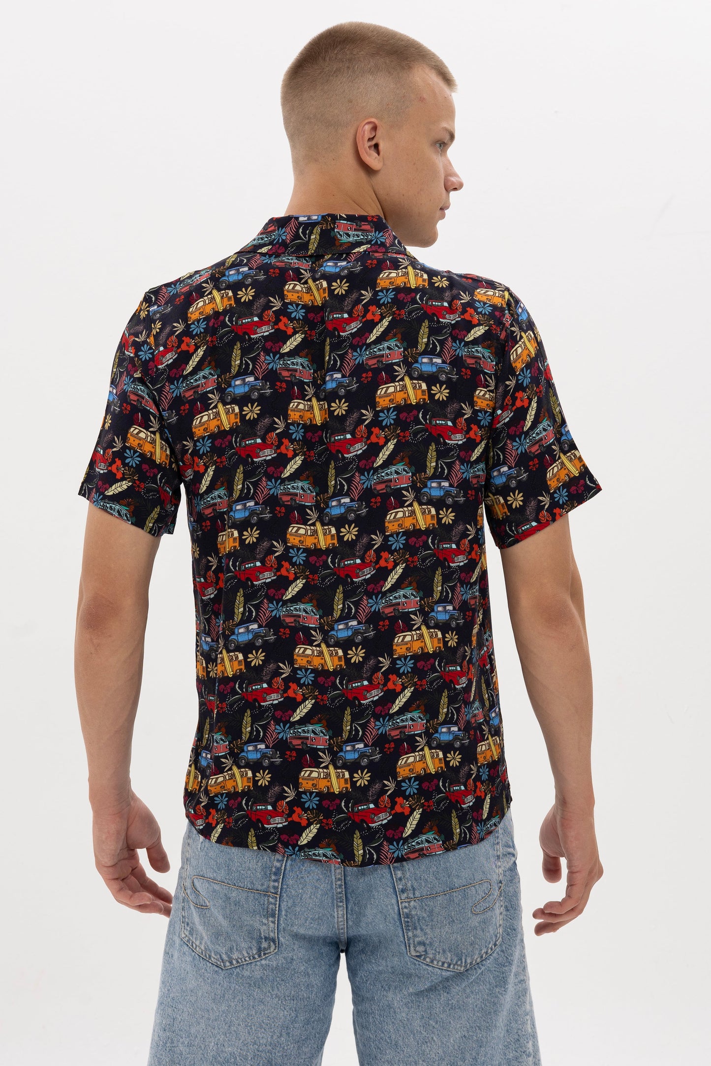 Retro T5 VW Men's Short Sleeve Regular Shirt