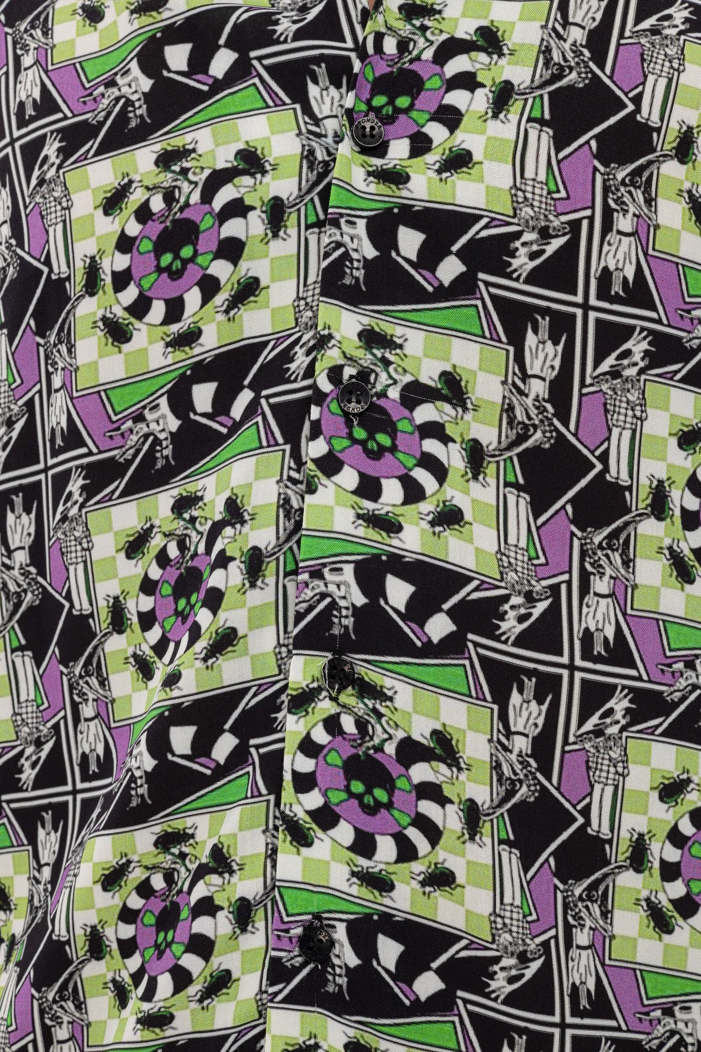 Beetlejuice Patterned Print Men's Regular Shirt