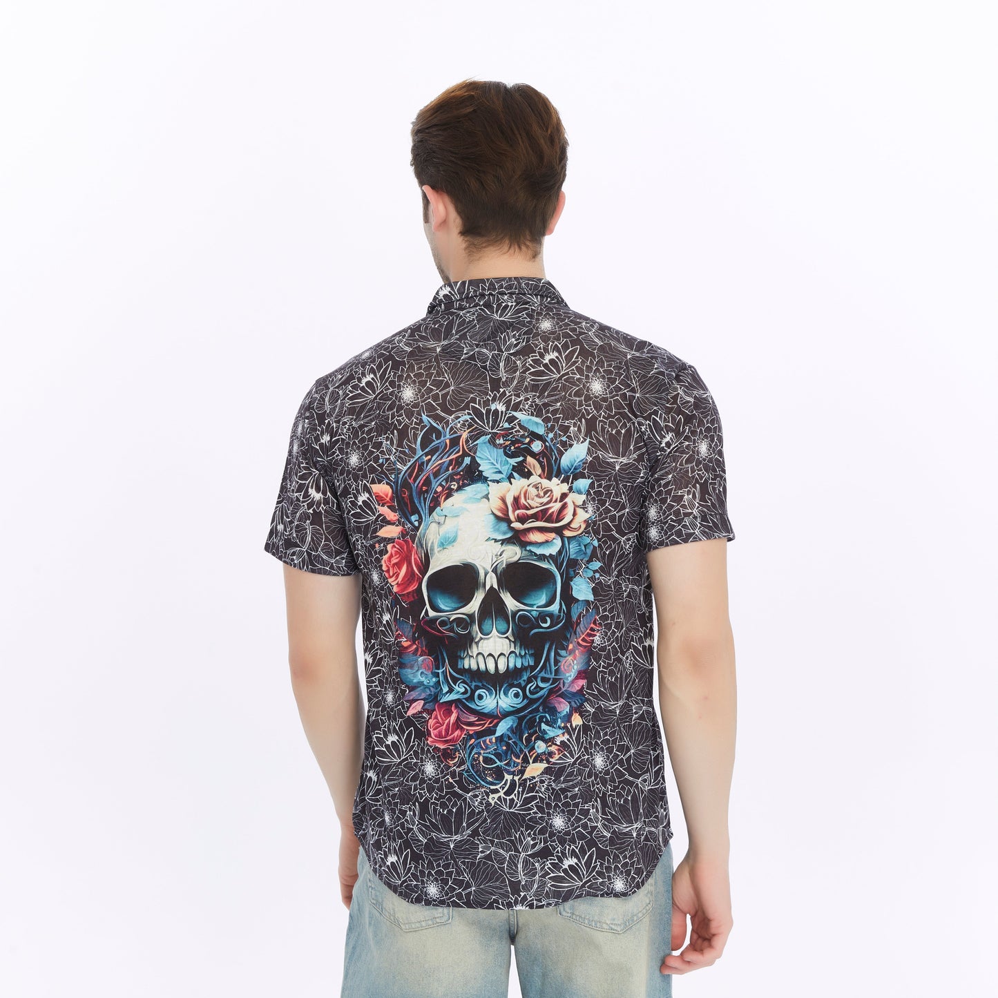 ARTFULL SKULL Patterned Print Men's Regular Shirt