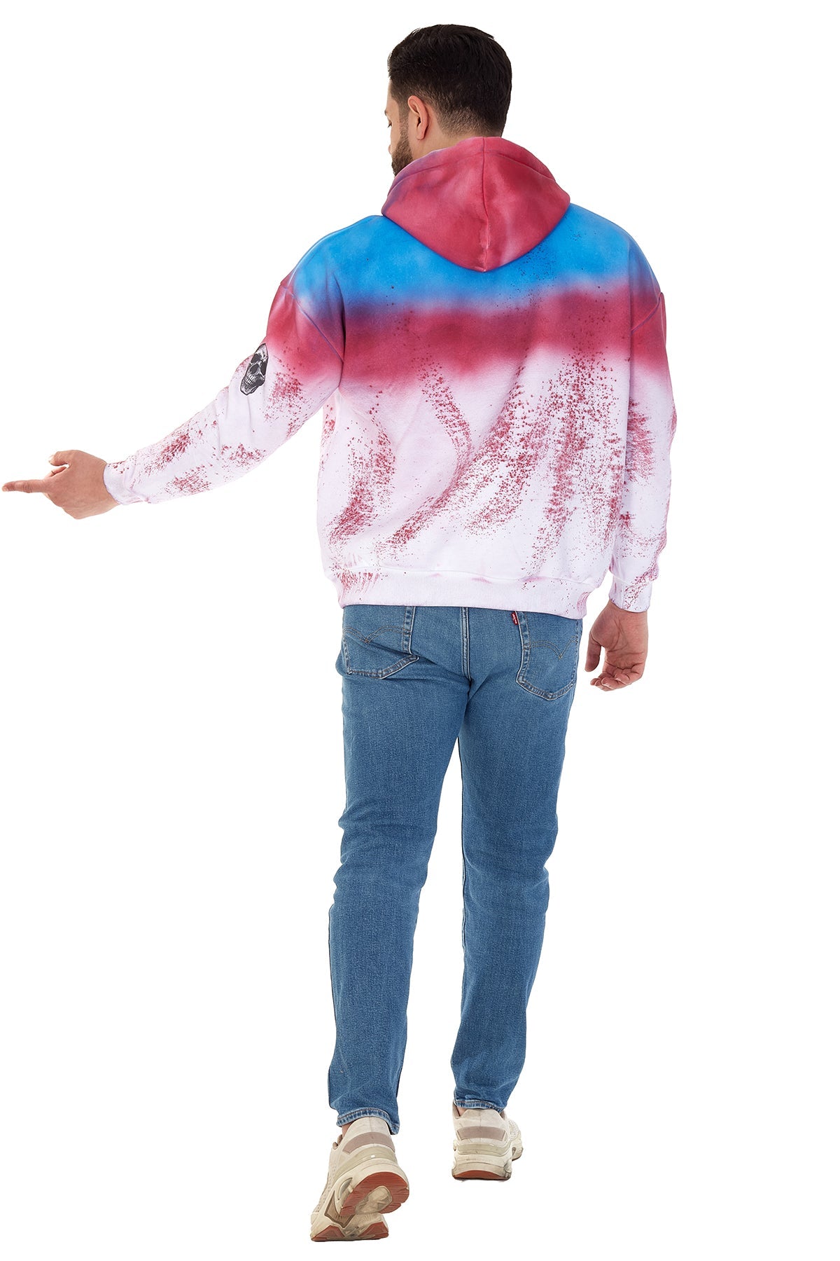 Fleece SPLASH COLORED LONDON Men's Cotton Hoodie