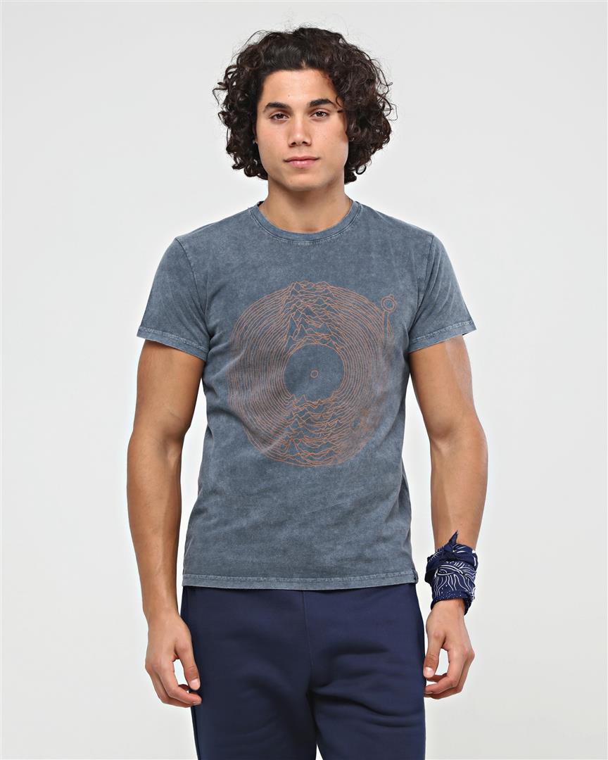 Stone Washed Effect Joy Dvsn Record Vinyl Regular T-Shirt