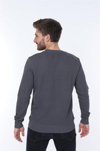 Grey Guitar House Printed Cotton Sweatshirt