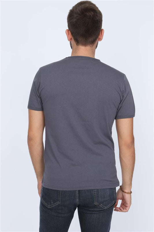 Anthracite Jack Nicholson (Batman-Joker) Printed Cotton Men T-Shirt