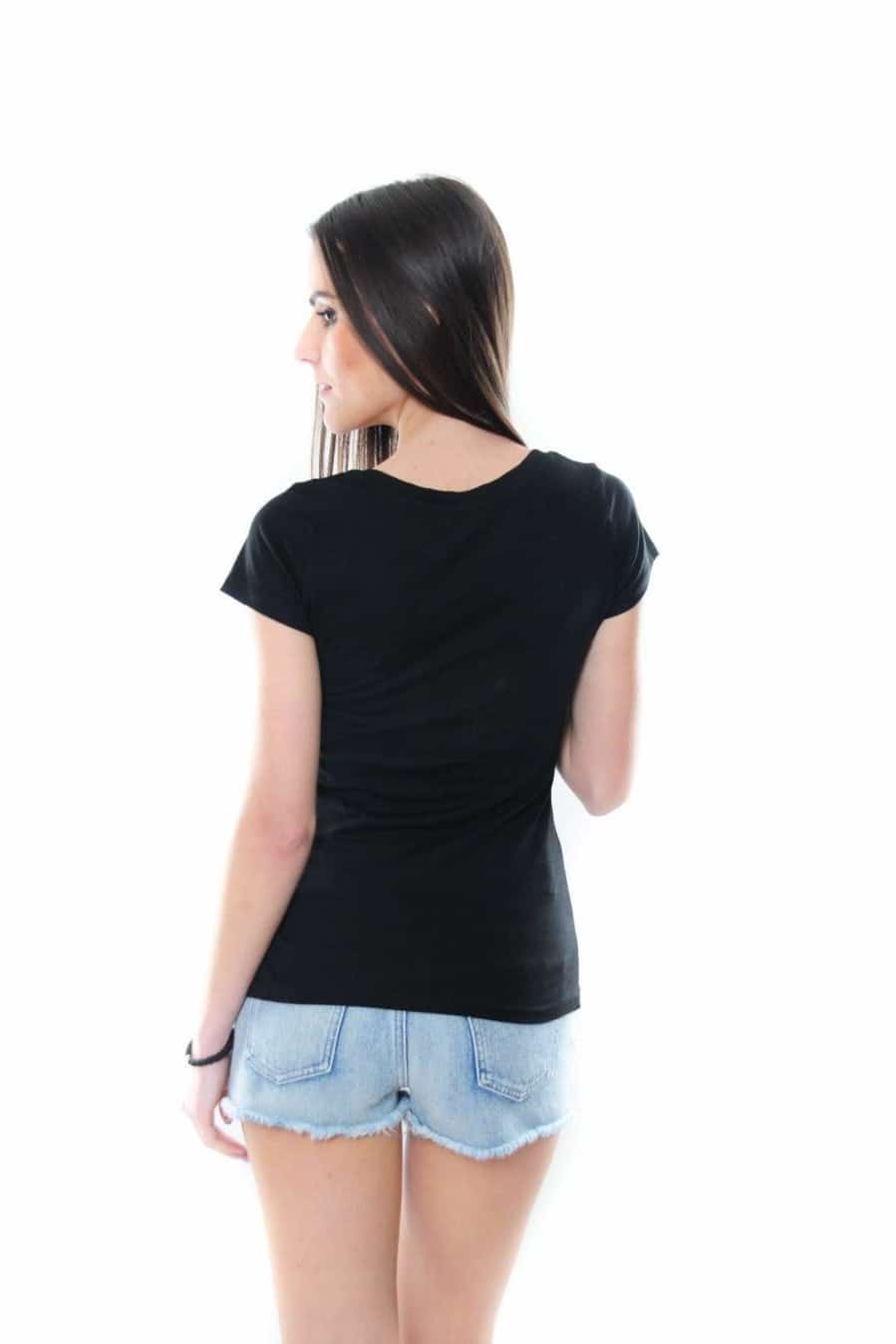 Black Abbey Road Nightmare Movie Printed Cotton Women T-shirt - S-Ponder Shop