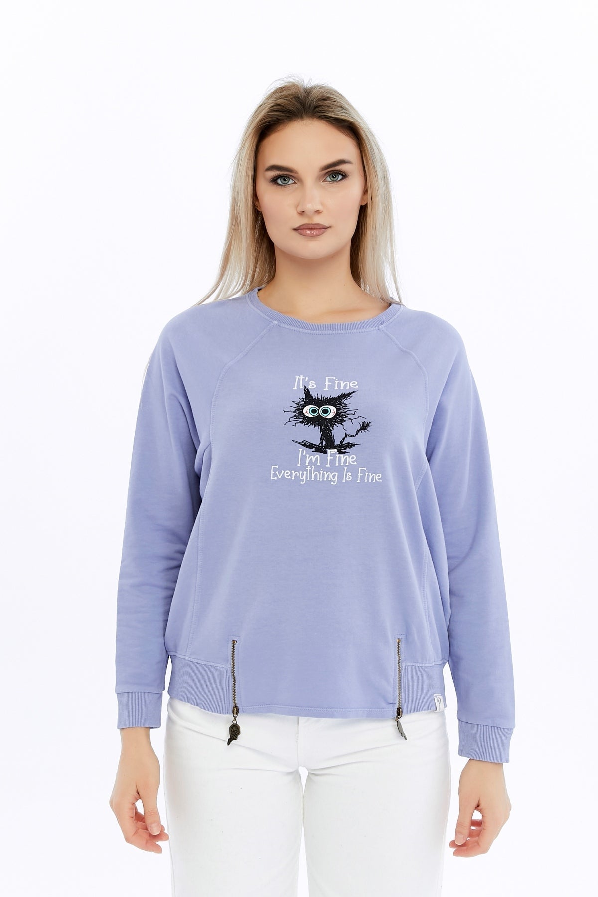 ACID WASHED CROPPED JUMPER