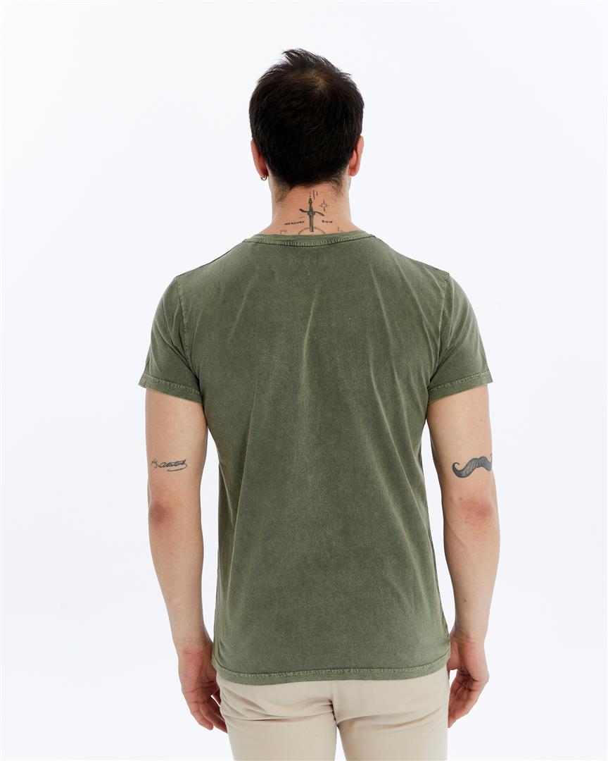 Four Masters Characters  Printed Acid Washed Cotton   T-shirt