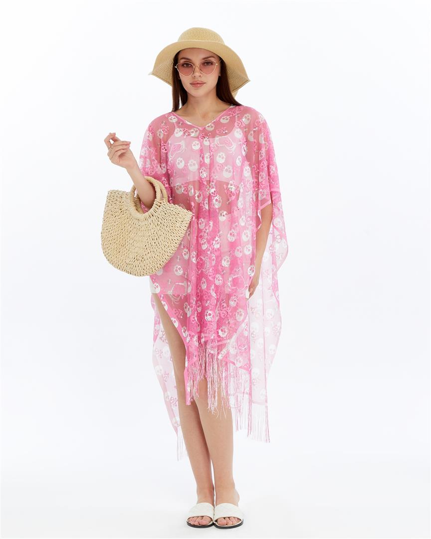 Sleveless Pancho Design  Embroidery Patchwork Wrap