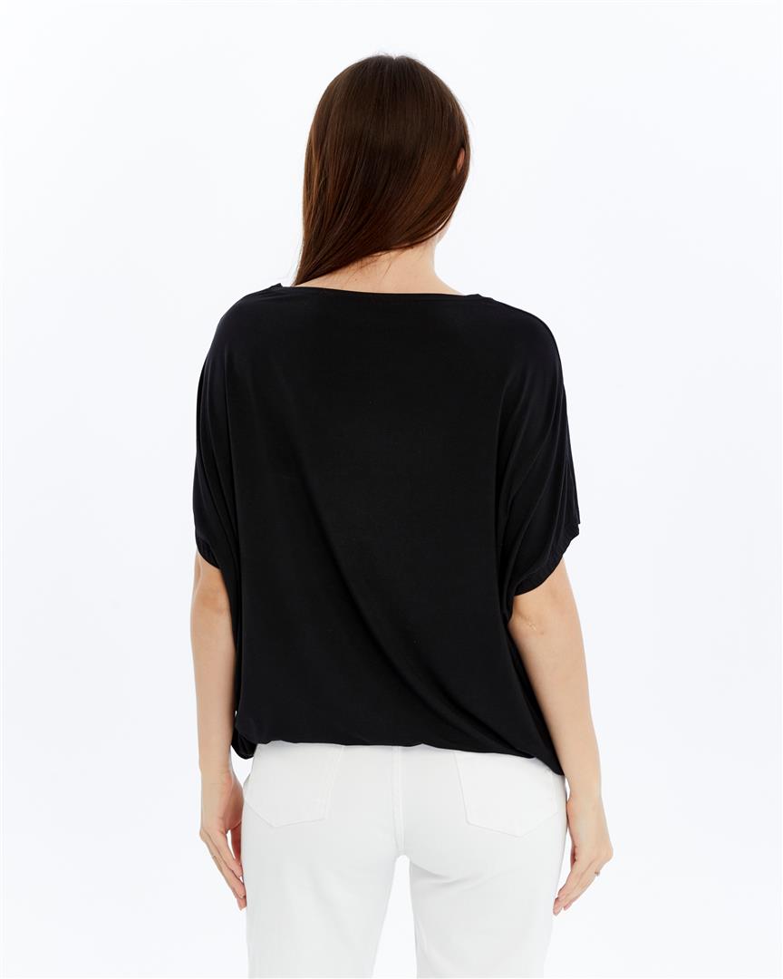 Sparkly AS ABOVE AS BELOW  Emboirdery  Ballon Cut Women Cotton T-Shirt