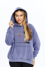 Not In Service !  Printed  Acid Washed Women Cotton Hoodie