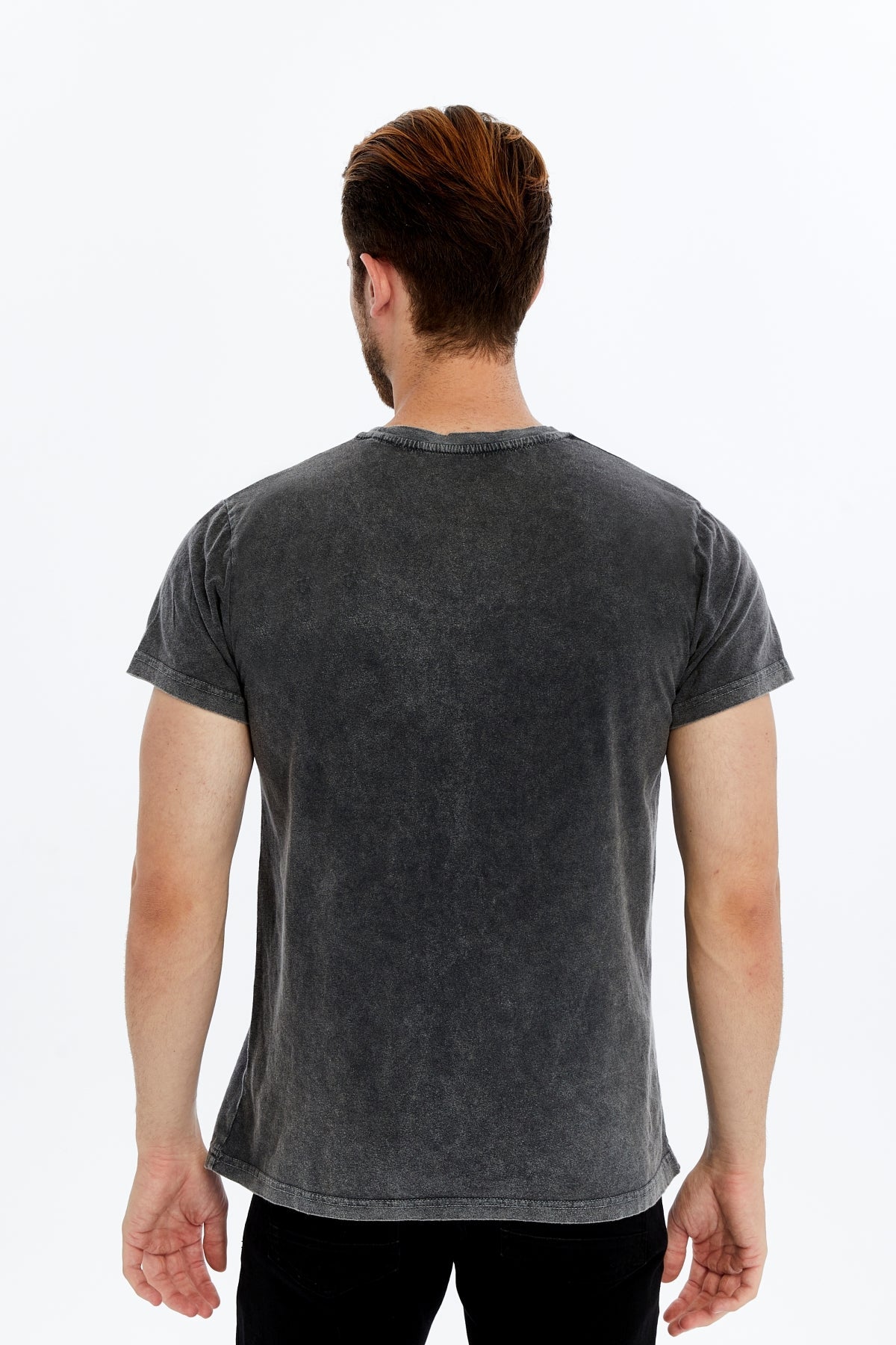 TOTORO EMOTIONAL SUPPORT Printed Acid Washed  Cotton  T-shirt