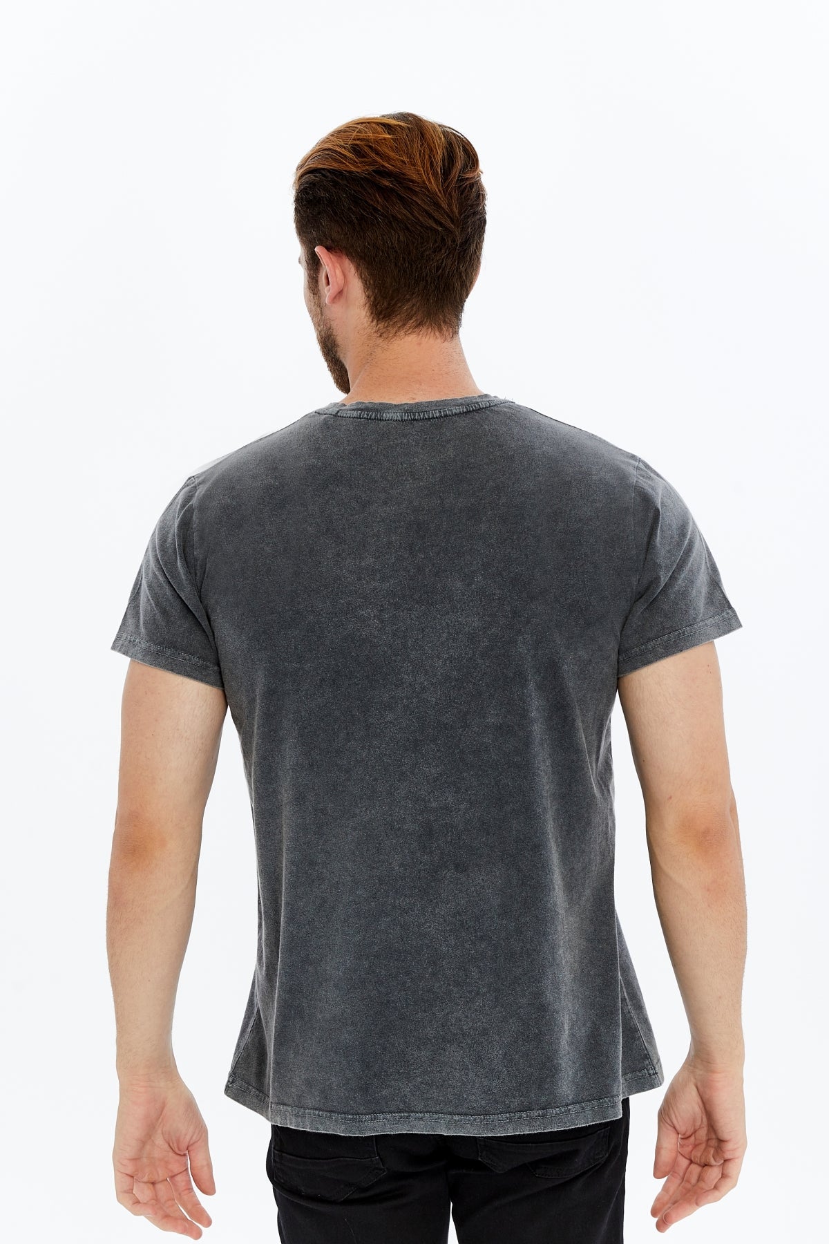 ADVENTURE  Printed Acid Washed Cotton  T-shirt