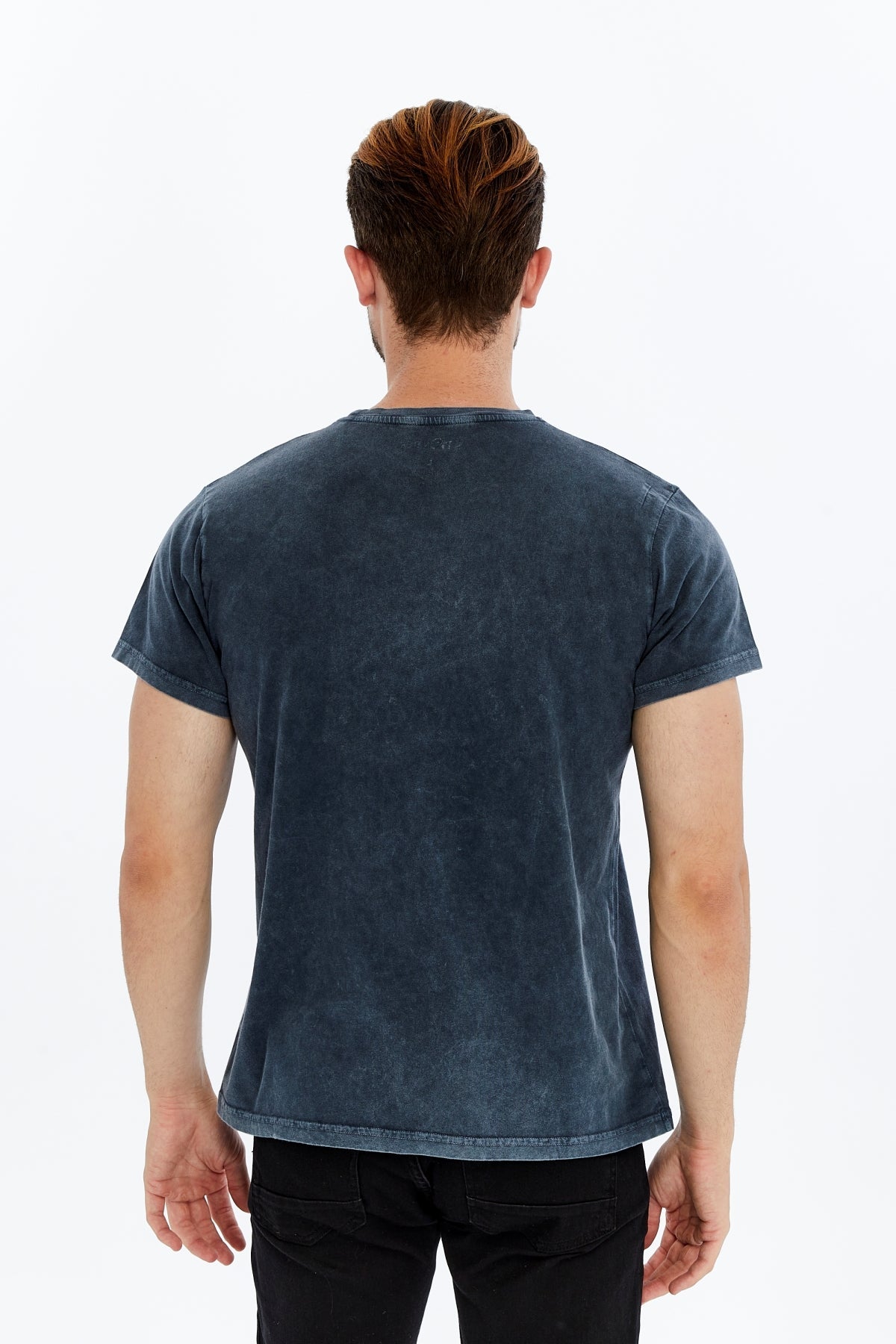 Stone Washed WOODSTOCK   Printed Cotton  T-shirt