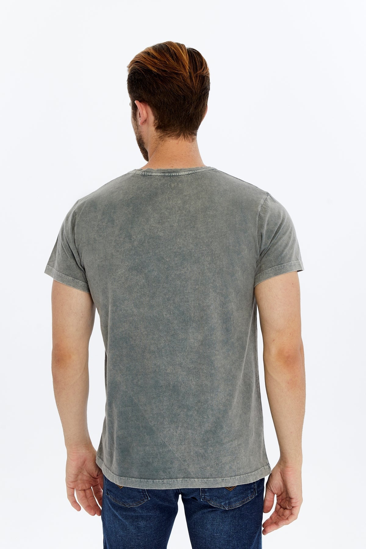 QUESTION OF BALANCE  Printed Acid Washed Cotton  T-shirt