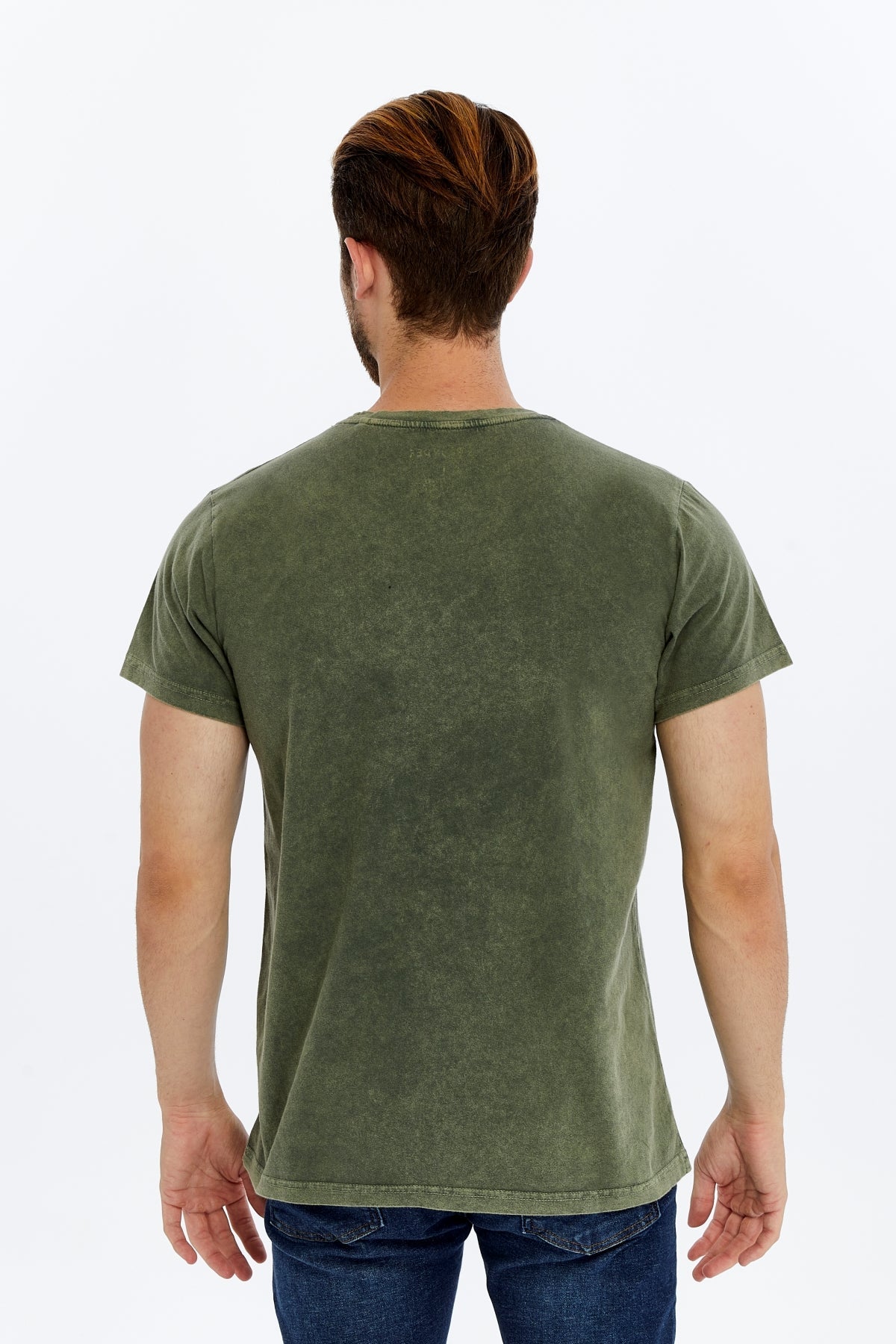 ADVENTURE  Printed Acid Washed Cotton  T-shirt