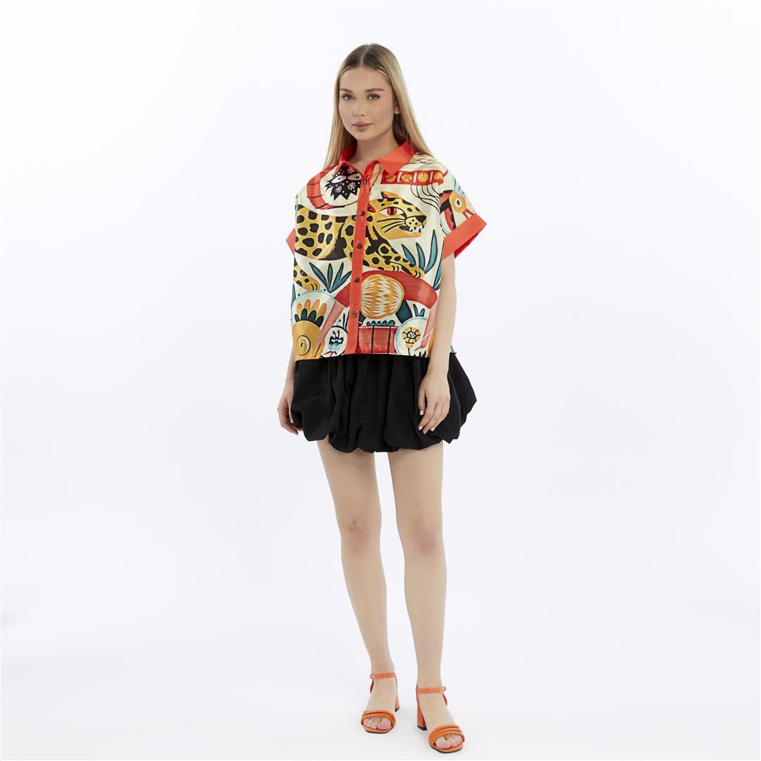 Women Ballon Bubble cut Plain Skirt