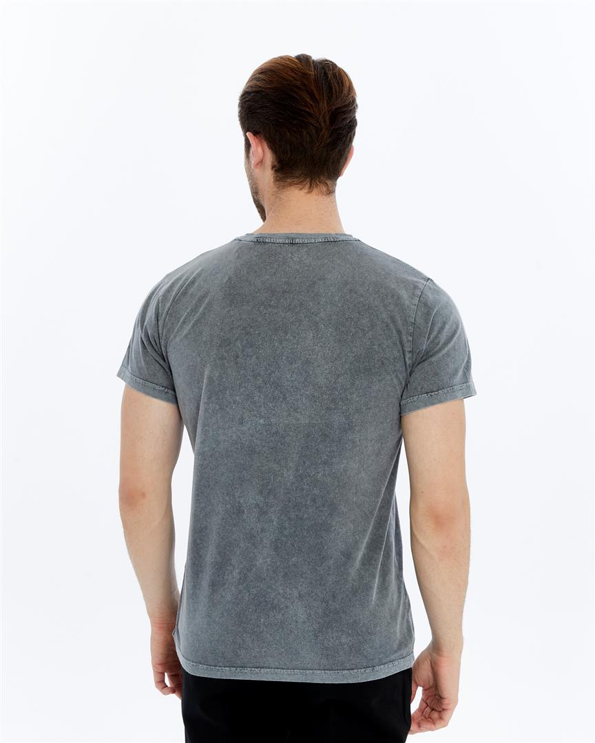 Stone Washed Effect REFLECTION PATNTHER   Printed Cotton  T-shirt