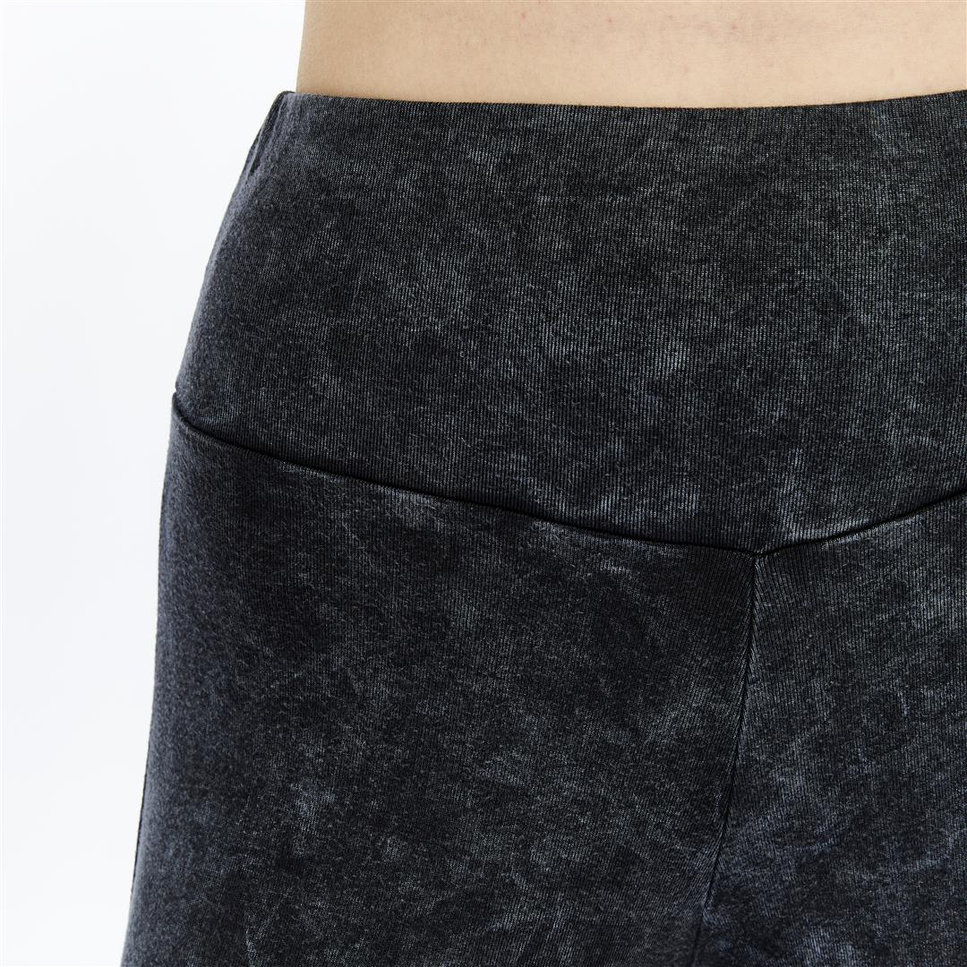 High Waist Flare Leg Soft Cotton Trouser