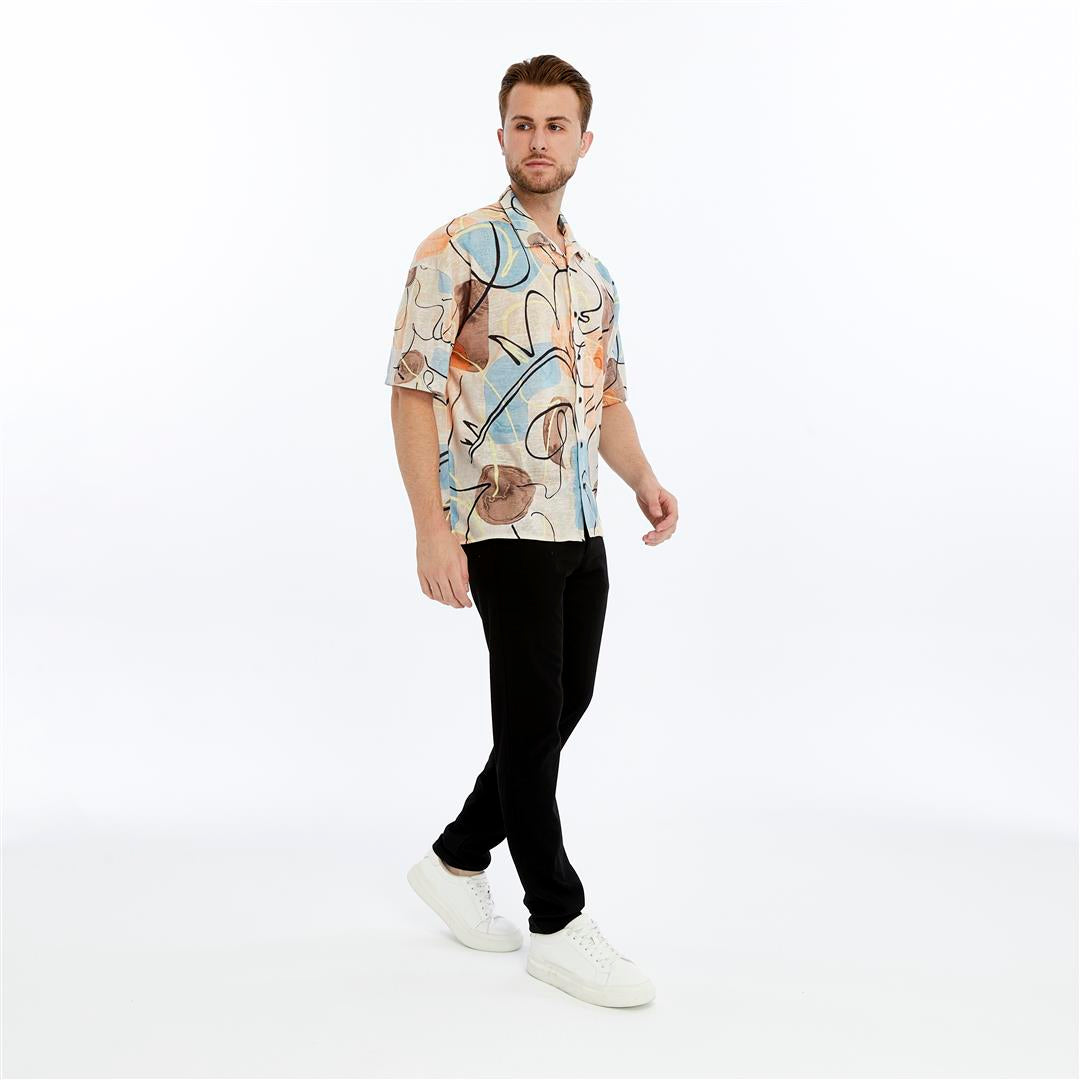 ABSTRACT ART   Printed  Men's Regular Shirt