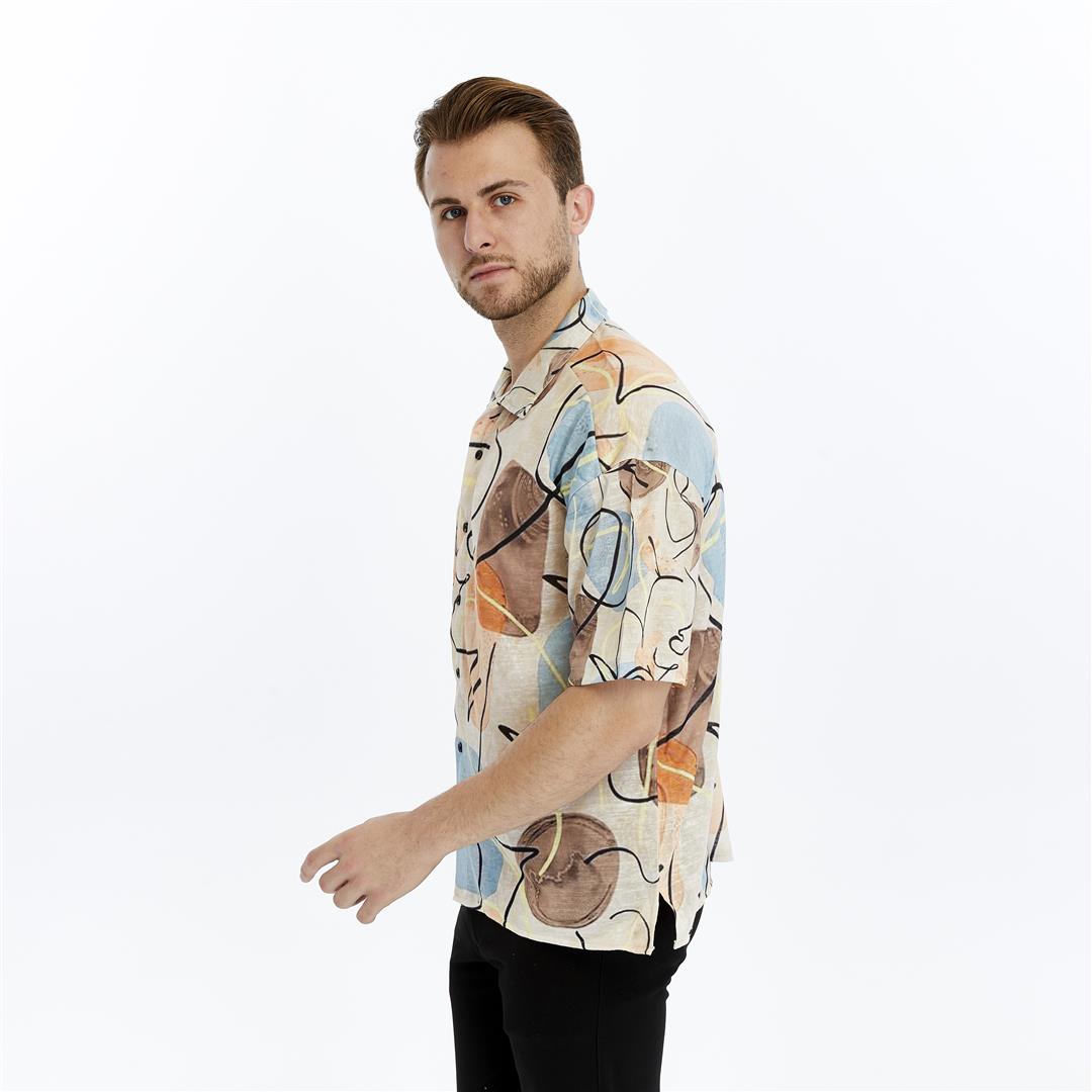 ABSTRACT ART   Printed  Men's Regular Shirt
