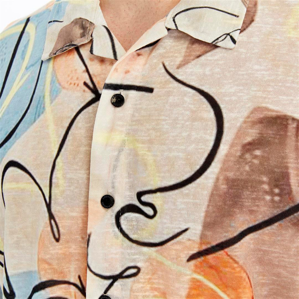 ABSTRACT ART   Printed  Men's Regular Shirt