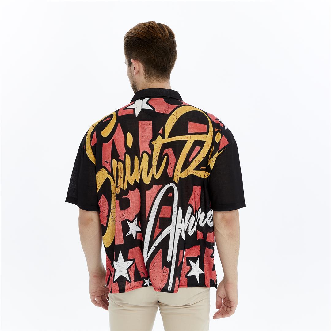 SAINT   Printed  Men's Regular Shirt