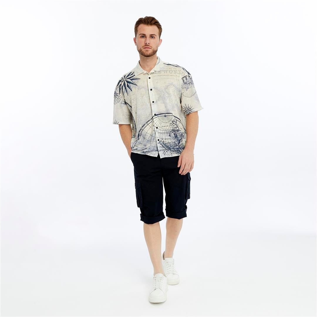 THE WORLD   Printed  Men's Regular Shirt