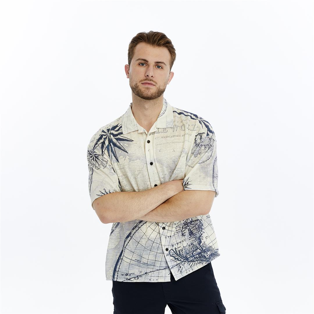 THE WORLD   Printed  Men's Regular Shirt