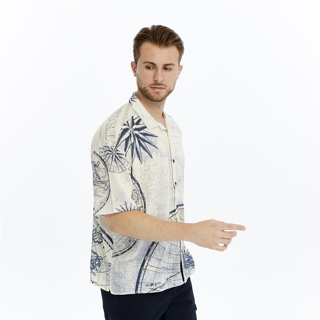 THE WORLD   Printed  Men's Regular Shirt
