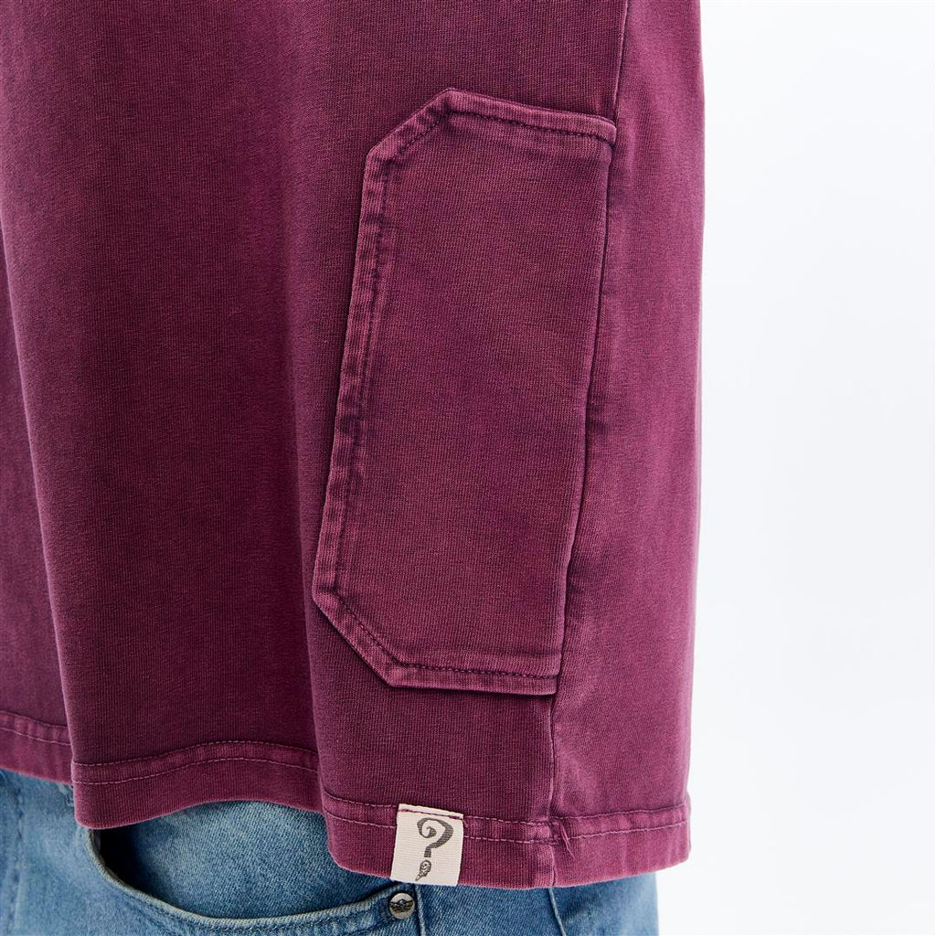 Acid Washed Relaxed Baggy Heavweight  Plain  Cotton  T-shirt