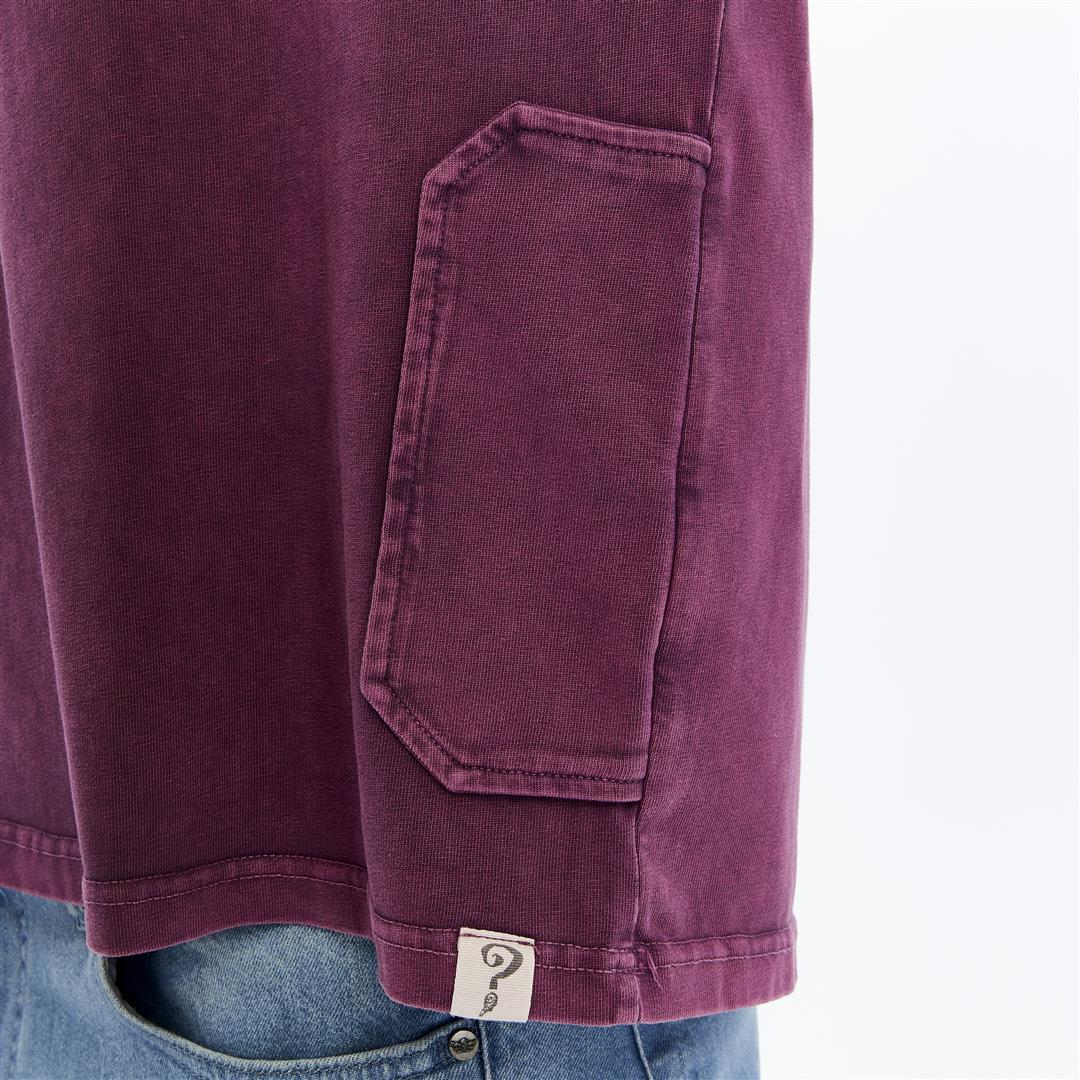 Acid Washed Relaxed Baggy Heavweight  Plain  Cotton  T-shirt