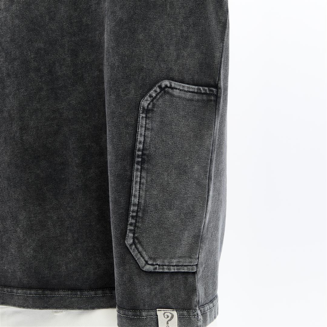 Acid Washed Relaxed Baggy Heavweight  Plain  Cotton  T-shirt
