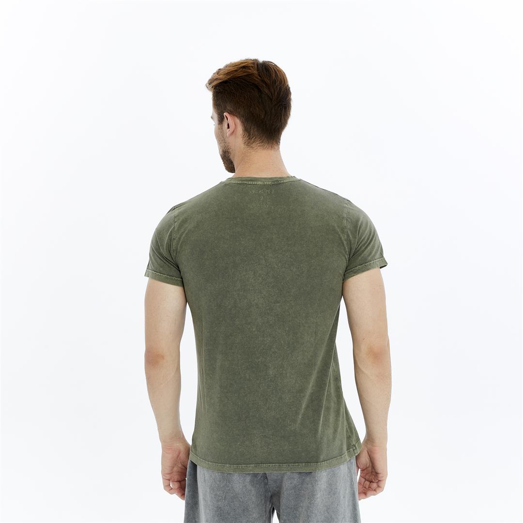Stone Washed Effect YOU SAW NOTHING CAT  Printed Cotton  T-shirt
