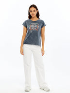 Stone Washed Underground Sound  Cotton Women T-shirt