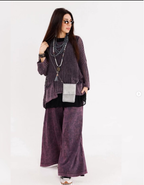 Fish Net Two Pockets  Cotton Knitted Pull over Women Jumper
