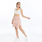 Lace Asymmetrical with Jagged Edge  Stone Washed  Skirt