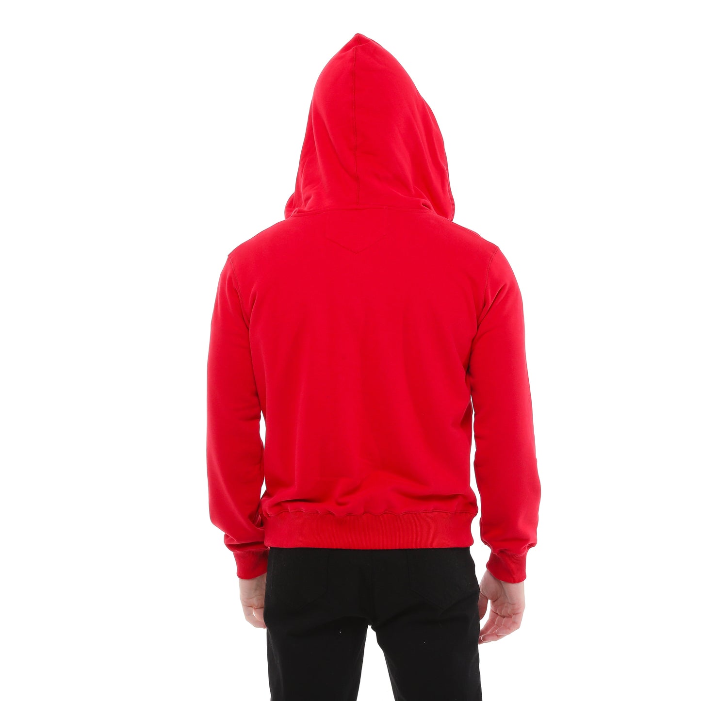 Plain  Cotton   Men's Hooded Hoodie Jacket