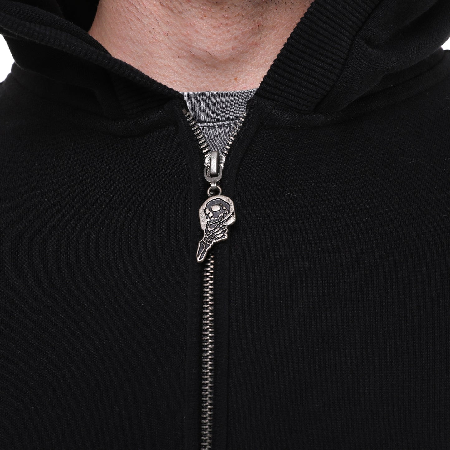 Plain  Cotton   Men's Hooded Hoodie Jacket