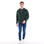 Plain  Cotton   Men's Hooded Hoodie Jacket
