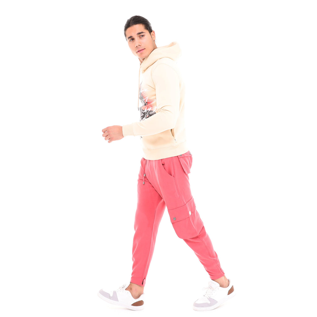 MAJIN VEGETA Printed Cotton Hoodie
