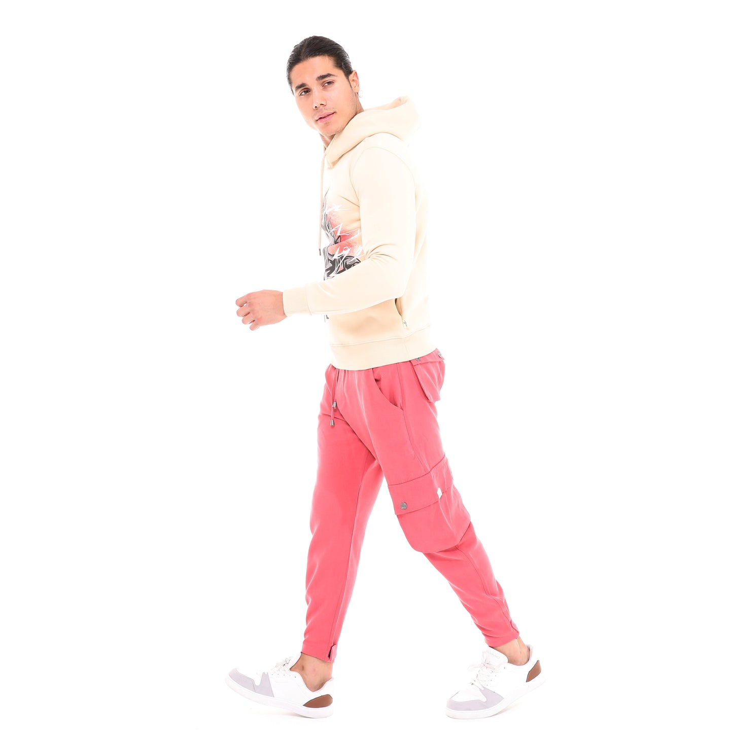 MAJIN VEGETA Printed Cotton Hoodie