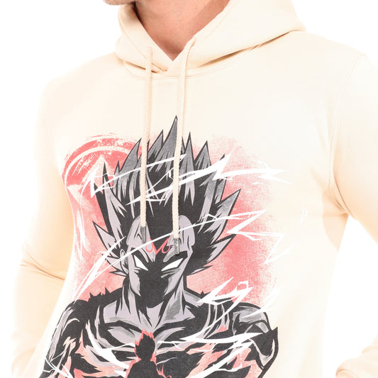 MAJIN VEGETA Printed Cotton Hoodie