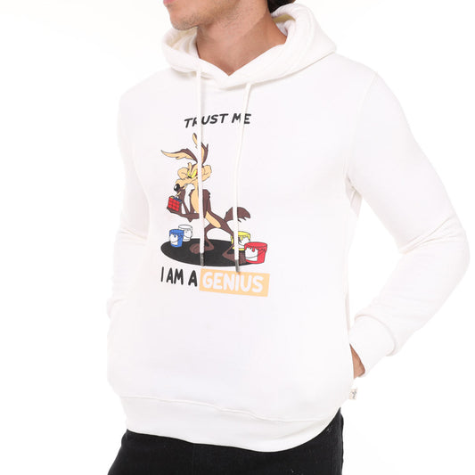 TRUST ME Printed Cotton Hoodie