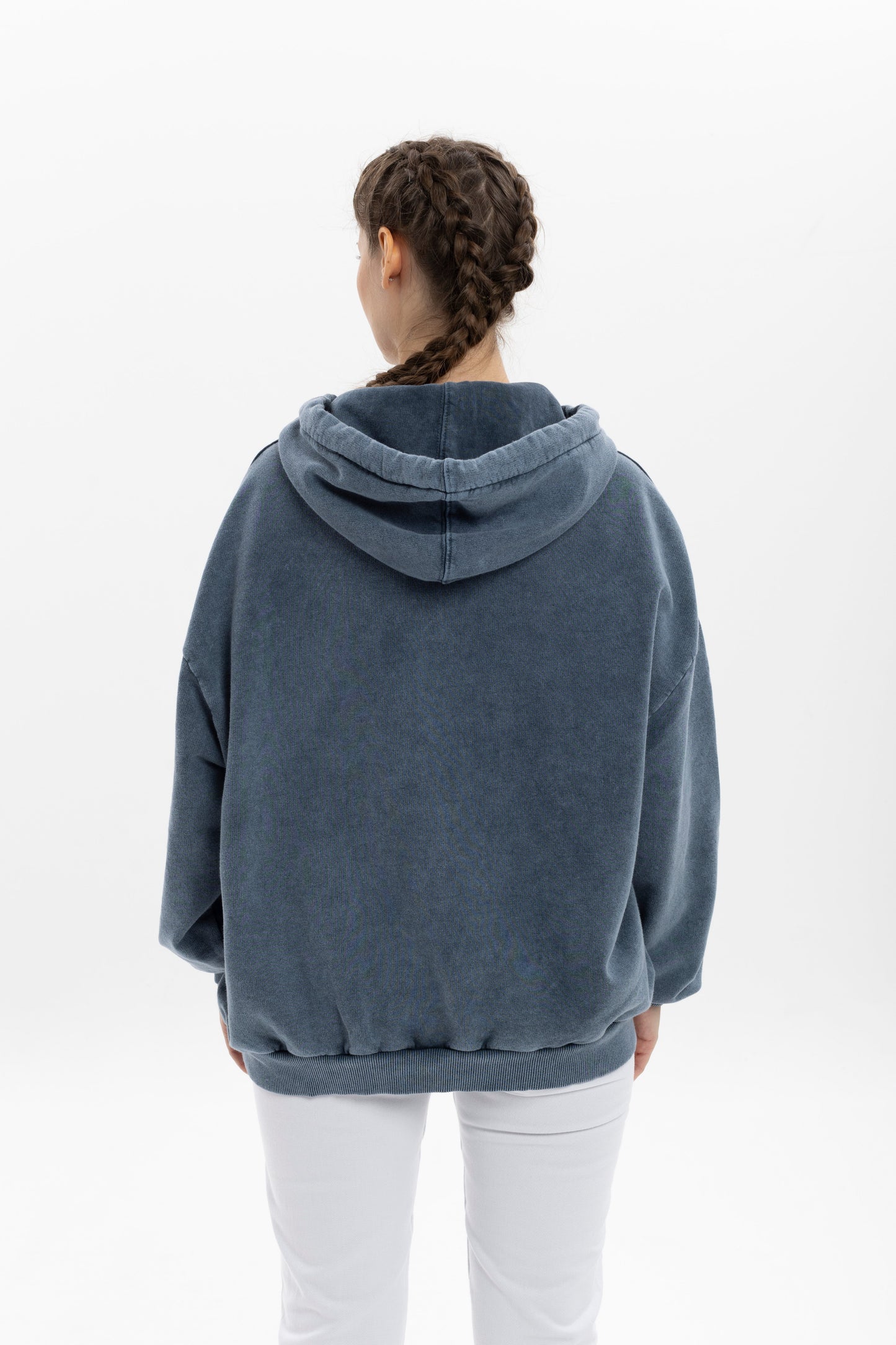 Stone Washed ICON LONDON & ENGLAND  Printed Relaxed Hoodie