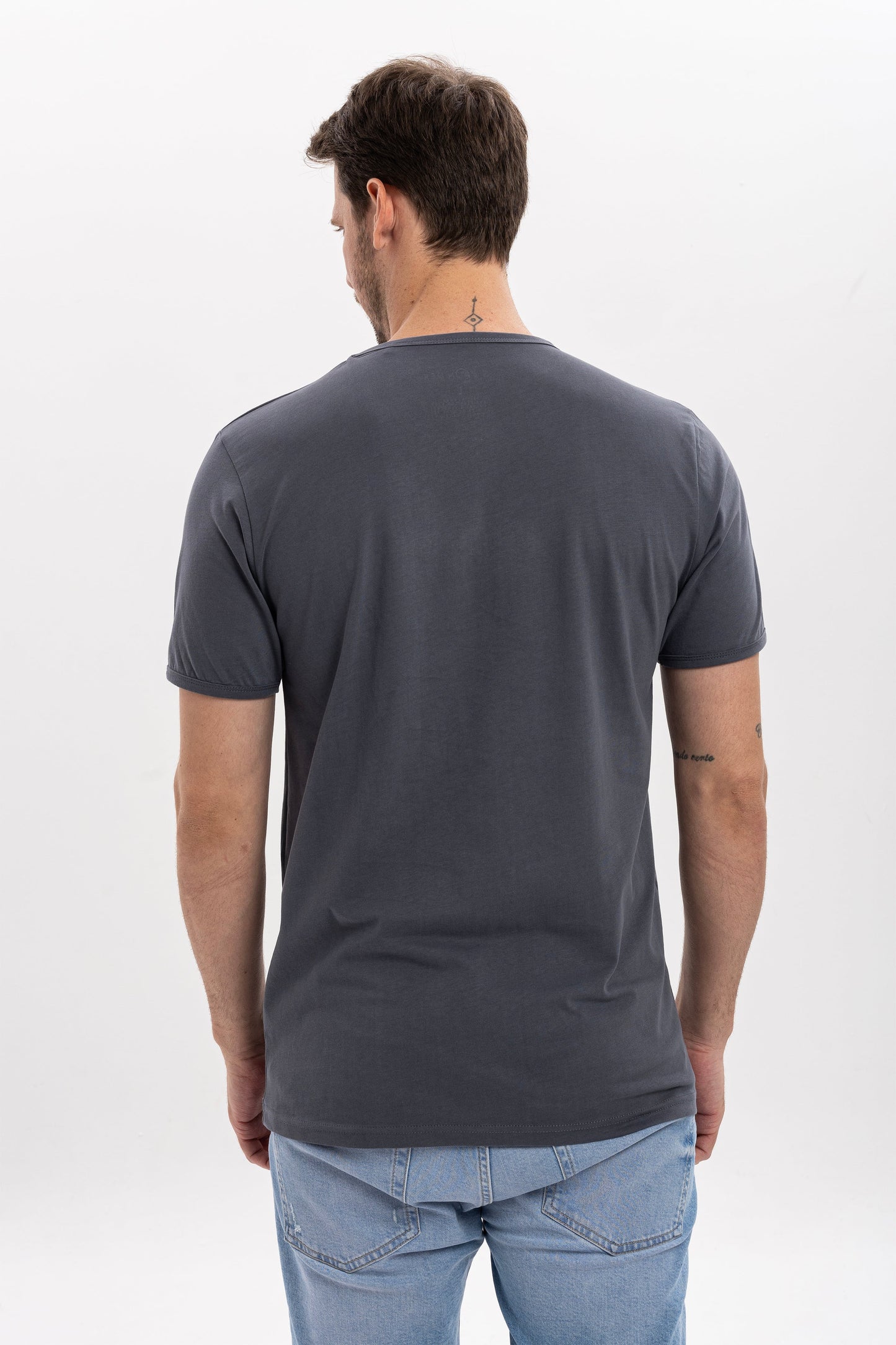 Vintage Pulfiction Movie Printed  Men's Anthracite  T-shirt