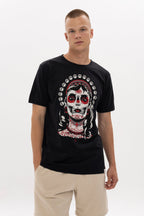 Skull Queen Printed Cotton T-shirt